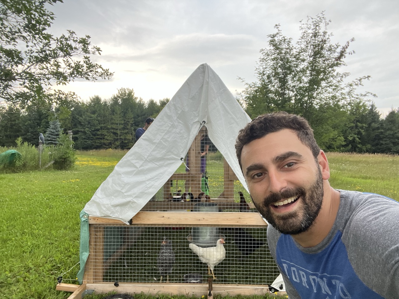 The chicken coop on the farm